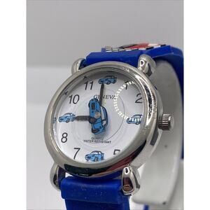 Blue Kids Boys Quartz Watch Learning Watch New Battery
